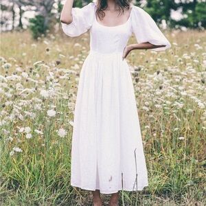 Kara thoms linen bellflower dress